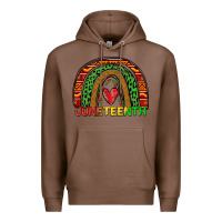 Chestnut juneteenth rainbow Premium Hoodie - Zillion Design Studio