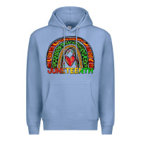 Colony Blue juneteenth rainbow Premium Hoodie - Zillion Design Studio