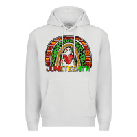 Dove Grey juneteenth rainbow Premium Hoodie - Zillion Design Studio