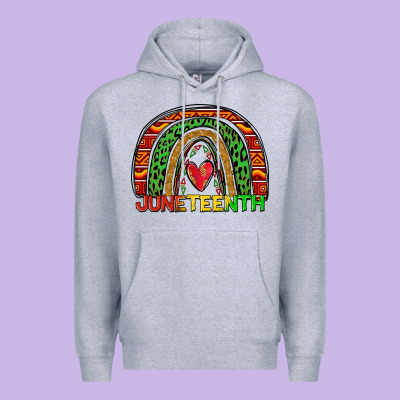 Juneteenth Rainbow Premium Hoodie Designed By Zillion Design Studio