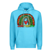 Ocean Blue juneteenth rainbow Premium Hoodie - Zillion Design Studio