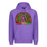 Purple juneteenth rainbow Premium Hoodie - Zillion Design Studio