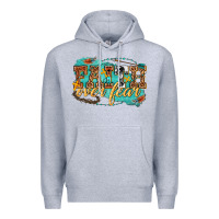 Heather Grey faith over fear Premium Hoodie - texasbilliewilder
