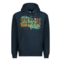 Navy faith over fear Premium Hoodie - texasbilliewilder