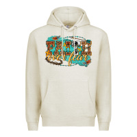 Oatmeal Heather faith over fear Premium Hoodie - texasbilliewilder