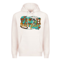 Pale Pink faith over fear Premium Hoodie - texasbilliewilder