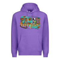 Purple faith over fear Premium Hoodie - texasbilliewilder