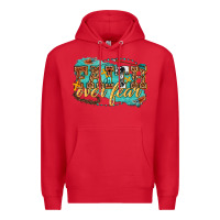 Red faith over fear Premium Hoodie - texasbilliewilder