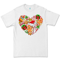 White love Christmas  heart Premium Tee - CowhideDigitalArt