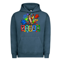 Pigment Midnight Navy american football support squad autism Urban Hoodie - Zillion Design Studio