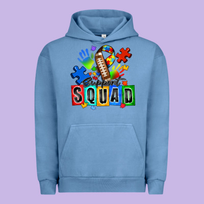 American Football Support Squad Autism Urban Hoodie Designed By Zillion Design Studio