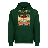 Forest Green wild west long live cowboys Urban Hoodie - texasbilliewilder