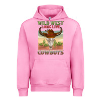 Fuchsia Pink wild west long live cowboys Urban Hoodie - texasbilliewilder