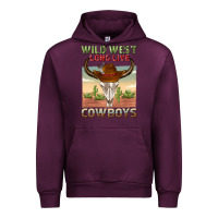 Mauve Wine wild west long live cowboys Urban Hoodie - texasbilliewilder