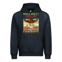 Navy wild west long live cowboys Urban Hoodie - texasbilliewilder