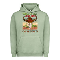 Pigment Oil Green wild west long live cowboys Urban Hoodie - texasbilliewilder