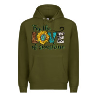 Army Green for the love of sunshine Premium Hoodie - texasbilliewilder