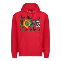 Red for the love of sunshine Premium Hoodie - texasbilliewilder
