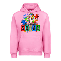 Fuchsia Pink baseball support squad autism Urban Hoodie - Zillion Design Studio