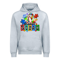 Heather Grey baseball support squad autism Urban Hoodie - Zillion Design Studio