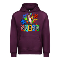 Mauve Wine baseball support squad autism Urban Hoodie - Zillion Design Studio