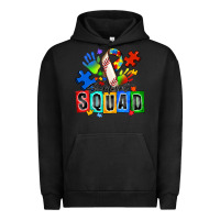 Pigment Black baseball support squad autism Urban Hoodie - Zillion Design Studio