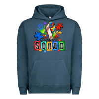 Pigment Midnight Navy baseball support squad autism Urban Hoodie - Zillion Design Studio