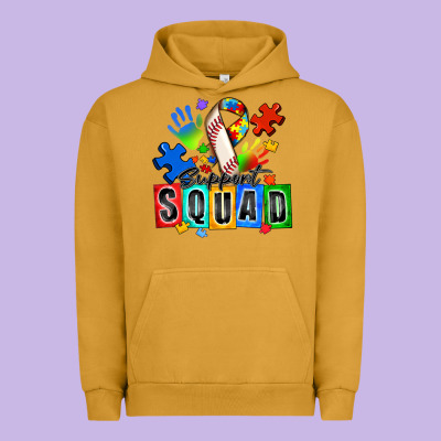 Baseball Support Squad Autism Urban Hoodie Designed By Zillion Design Studio