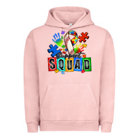 Pigment Salmon baseball support squad autism Urban Hoodie - Zillion Design Studio