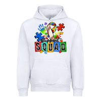 White baseball support squad autism Urban Hoodie - Zillion Design Studio