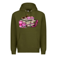 Army Green girl boss lady Premium Hoodie - texasbilliewilder