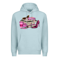 Blue Mist girl boss lady Premium Hoodie - texasbilliewilder