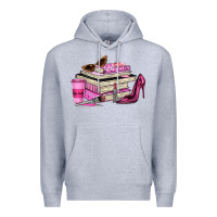 Heather Grey girl boss lady Premium Hoodie - texasbilliewilder