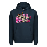 Navy girl boss lady Premium Hoodie - texasbilliewilder