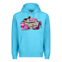 Ocean Blue girl boss lady Premium Hoodie - texasbilliewilder