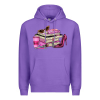 Purple girl boss lady Premium Hoodie - texasbilliewilder