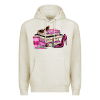 Oatmeal Heather girl boss lady Premium Hoodie - texasbilliewilder