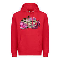 Red girl boss lady Premium Hoodie - texasbilliewilder