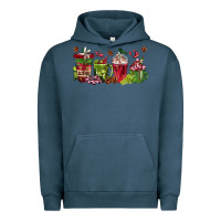 Pigment Midnight Navy wine coffee cups Urban Hoodie - texasbilliewilder