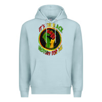 Blue Mist it's the black history for me Premium Hoodie - Zillion Design Studio