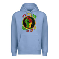Colony Blue it's the black history for me Premium Hoodie - Zillion Design Studio