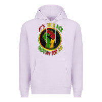 Lilac it's the black history for me Premium Hoodie - Zillion Design Studio
