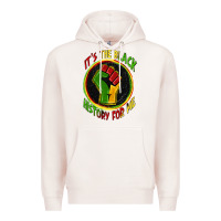 Pale Pink it's the black history for me Premium Hoodie - Zillion Design Studio