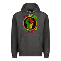 Charcoal Heather it's the black history for me Premium Hoodie - Zillion Design Studio