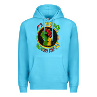 Ocean Blue it's the black history for me Premium Hoodie - Zillion Design Studio