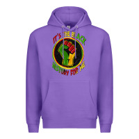 Purple it's the black history for me Premium Hoodie - Zillion Design Studio