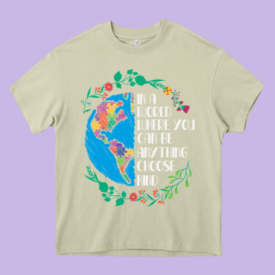 Autism Awareness Kindness Puzzle Earth Heavy Core Tee Designed By Cowhidedigitalart
