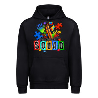 Black basketball support squad autism Urban Hoodie - Zillion Design Studio