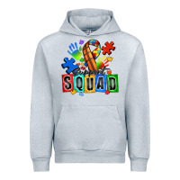 Heather Grey basketball support squad autism Urban Hoodie - Zillion Design Studio