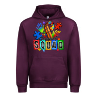 Mauve Wine basketball support squad autism Urban Hoodie - Zillion Design Studio